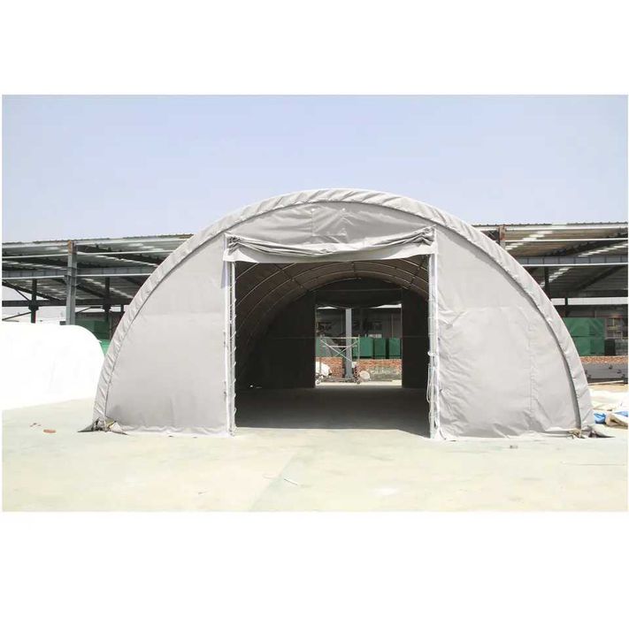 9x12 9x20 9x26 m Cort industrial halā semirotund Depozit verde gri alb