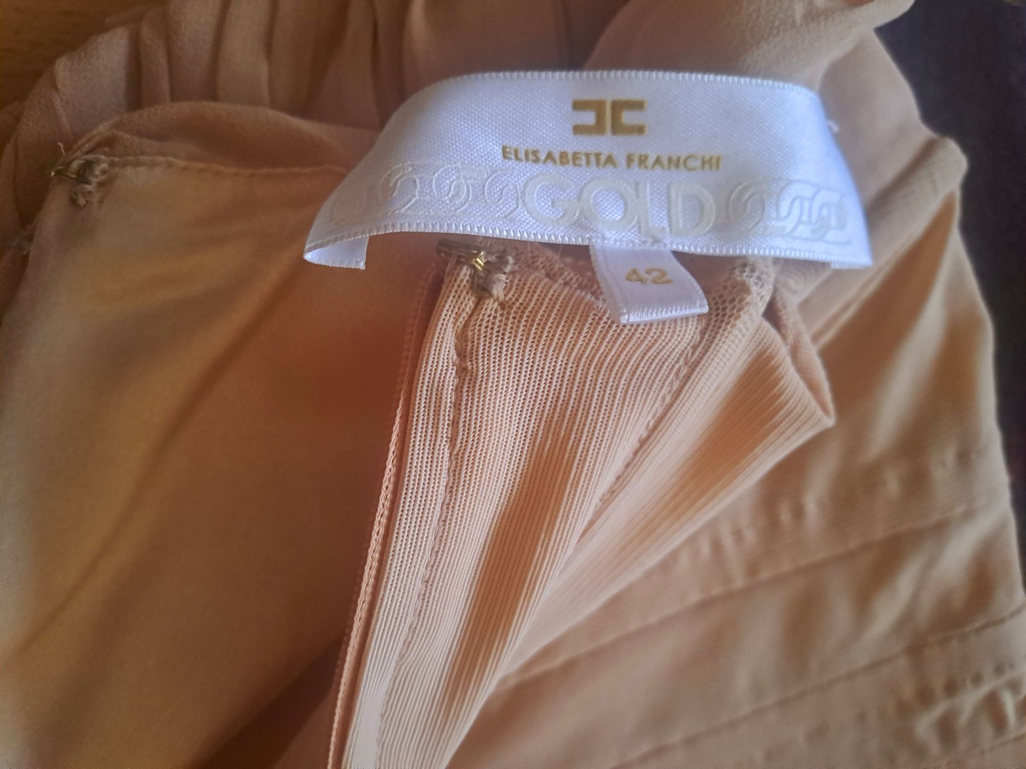 Elisabetta Franchi GOLD коктейлна рокля Авин