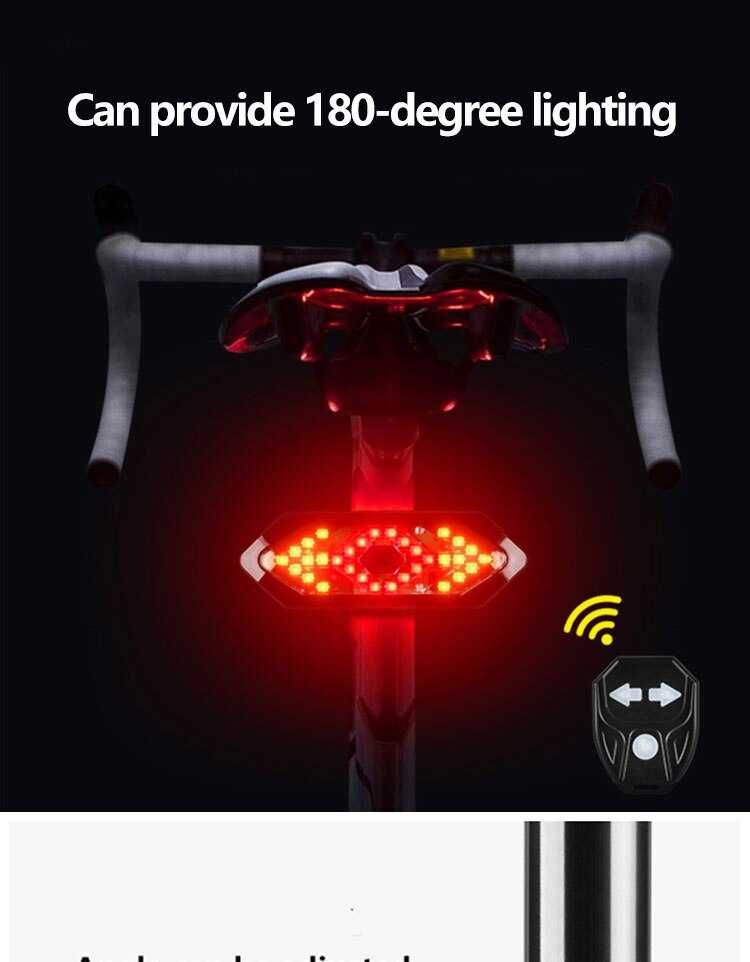 Stop semnalizare bicicleta telecomanda lumini LED USB