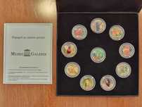 Colectie de 10 medalii Muzeu Galerie “Papagali pe motive pictate”