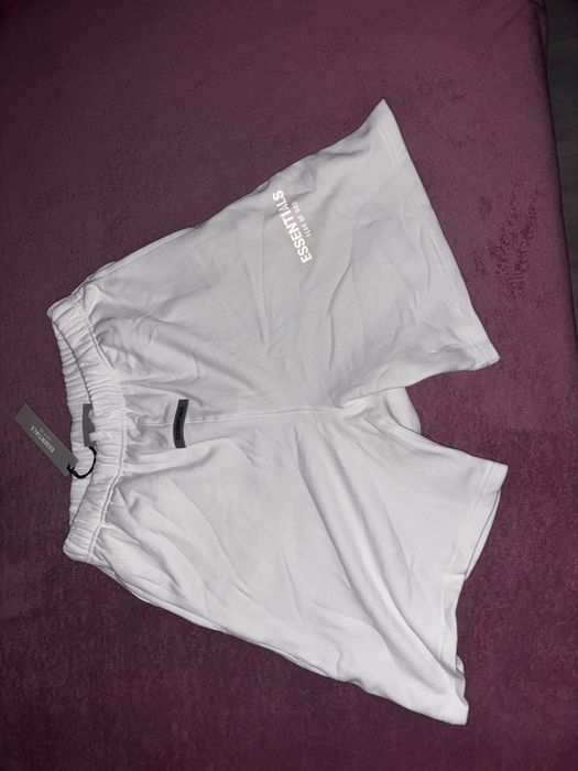 Pantaloni scurti essentials alb