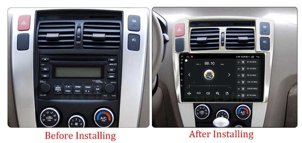 Navigatie Android 14 Hyundai Tucson 2006 14 1/8 Gb Waze CarPlay CAMERA