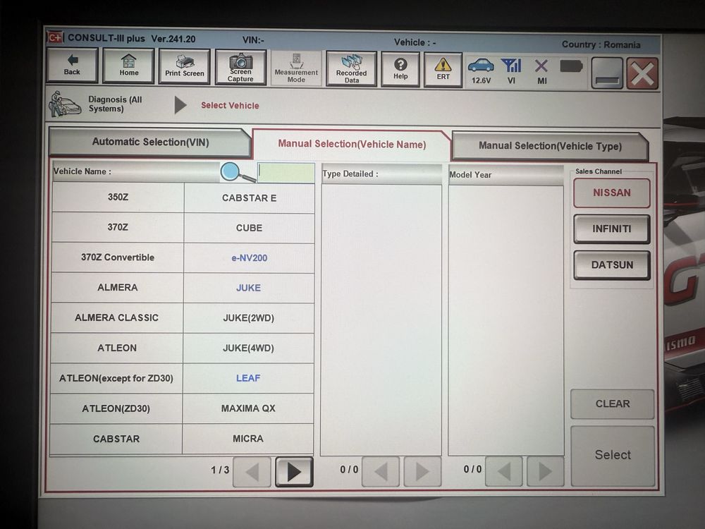Tester/Diagnoza VNCI-RNM Nissan/Infiniti+Dell 5280 soft Nissan Consult