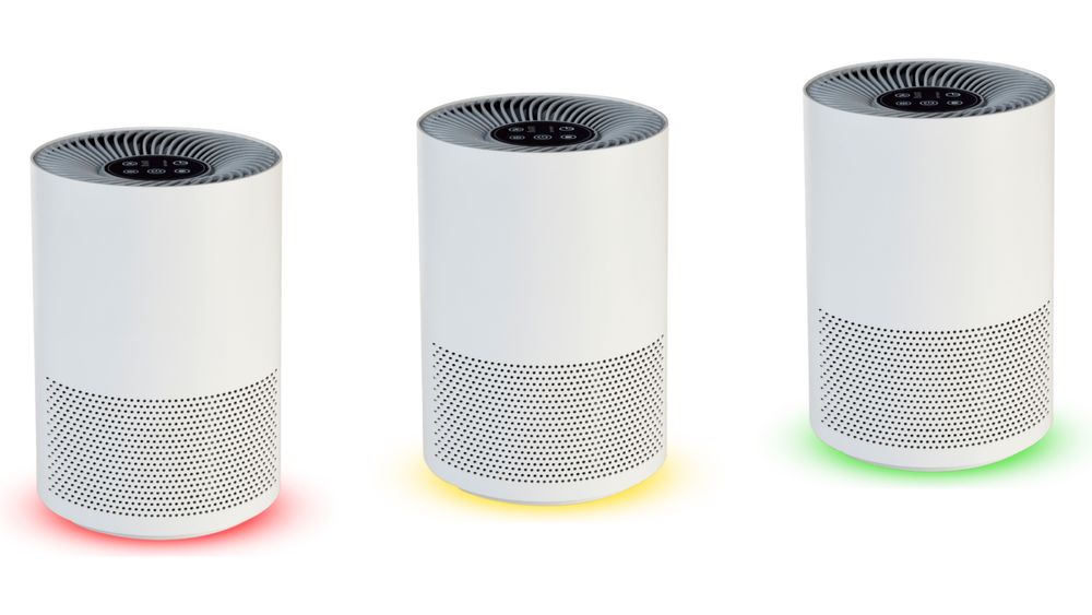 ПРОМО НОВ Пречиствател на въздух EasyHome бял/тъмносив EPA филтър