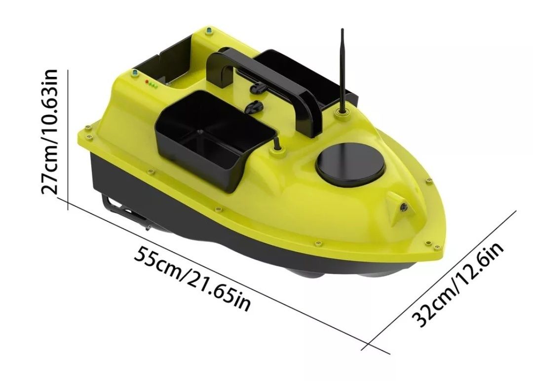 Лодка за захранка с 16 точков GPS и автопилот
