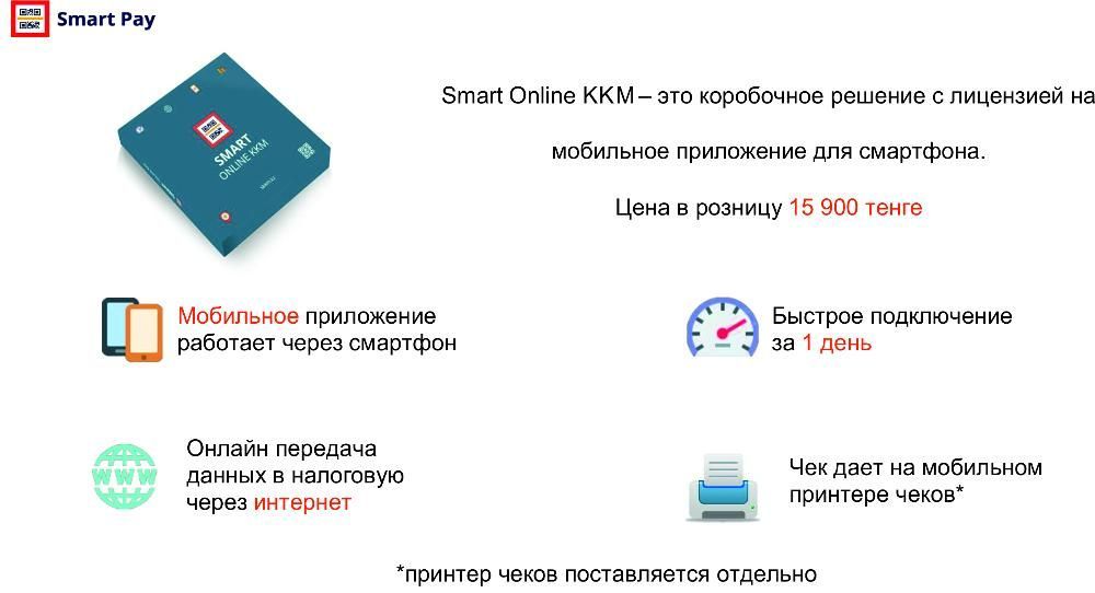 Smart Online ККМ // Онлайн кассовый аппарат с функцией передачи данных
