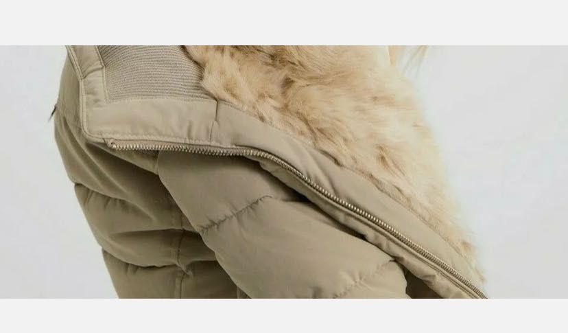 Зимно пухено яке на Zara, S размер