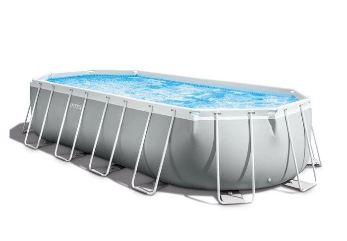 Басейн Prism Frame Oval, Сглобяем, Intex, 610 х 305 х 122 см, трислоен