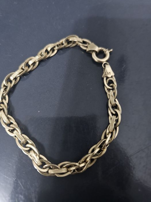 Inel si brățară aur 14ct