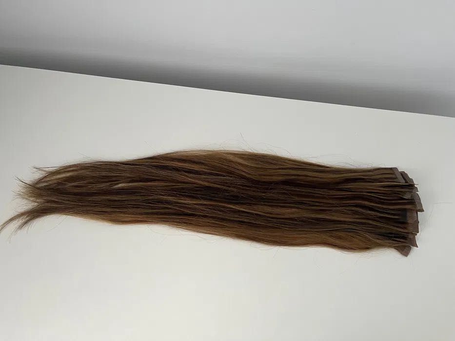 Extensii tape-on par natural premium Dubai, 55cm, 27 bucati(48 suvite)