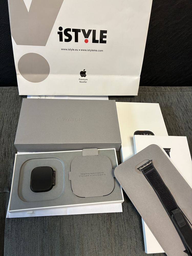 КАТО НОВ 49mm Apple watch Ultra 2 CEL Гаранция iStyle 2027г. Black