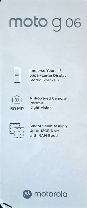 Telefon MOTOROLA G06, 256GB, 4GB RAM, Dual SIM, Tapestry