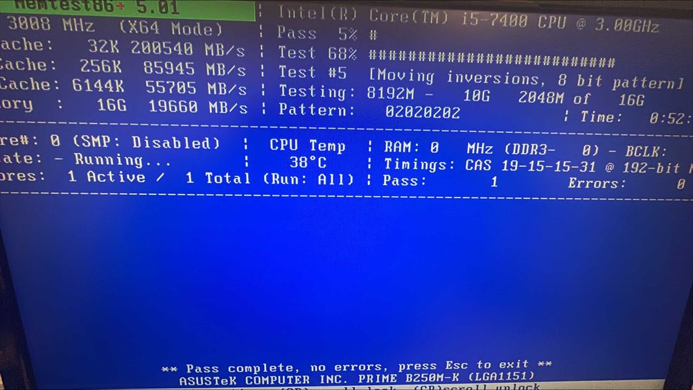 Kit i5-7400 3.5GHz + Asus Prime B250M-K + 16GB DDR4