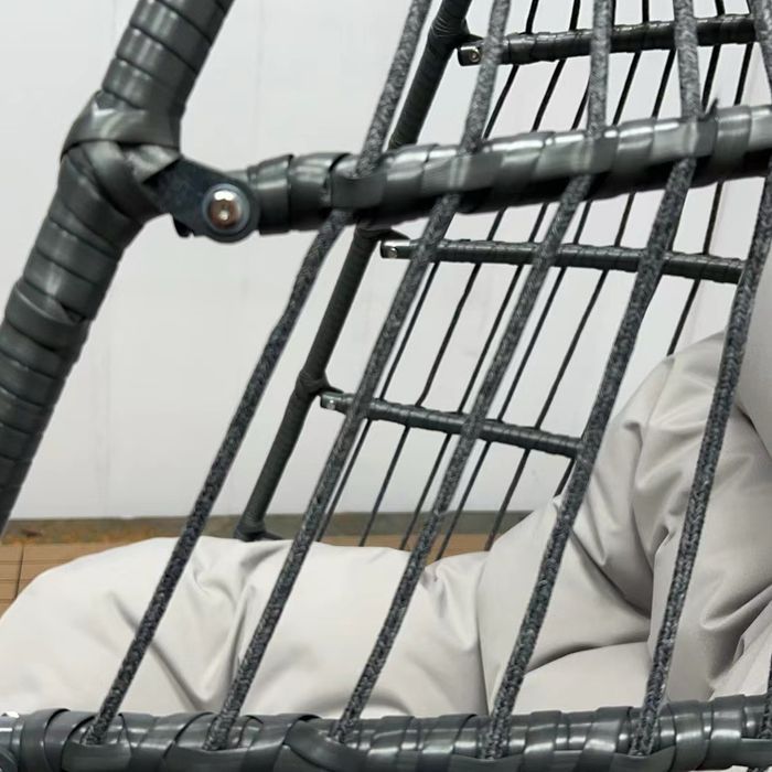Ou - Scaun balansoar cu o singură frânghie de grădină cu husă Nou