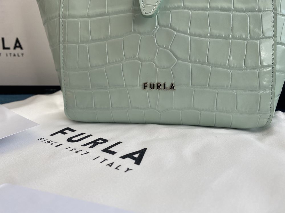 FURLA NET Tote Mini Menthe.100% оригинал с всички документи!Нов модел