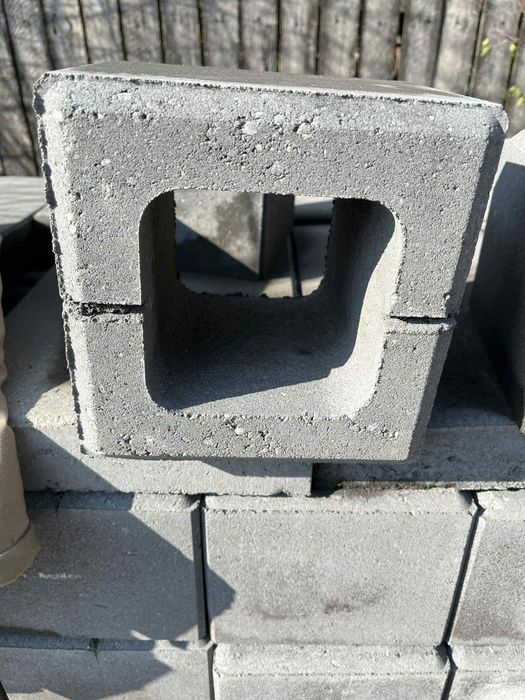 Vand boltari de gard Rivago gri antracit 20×20 cm