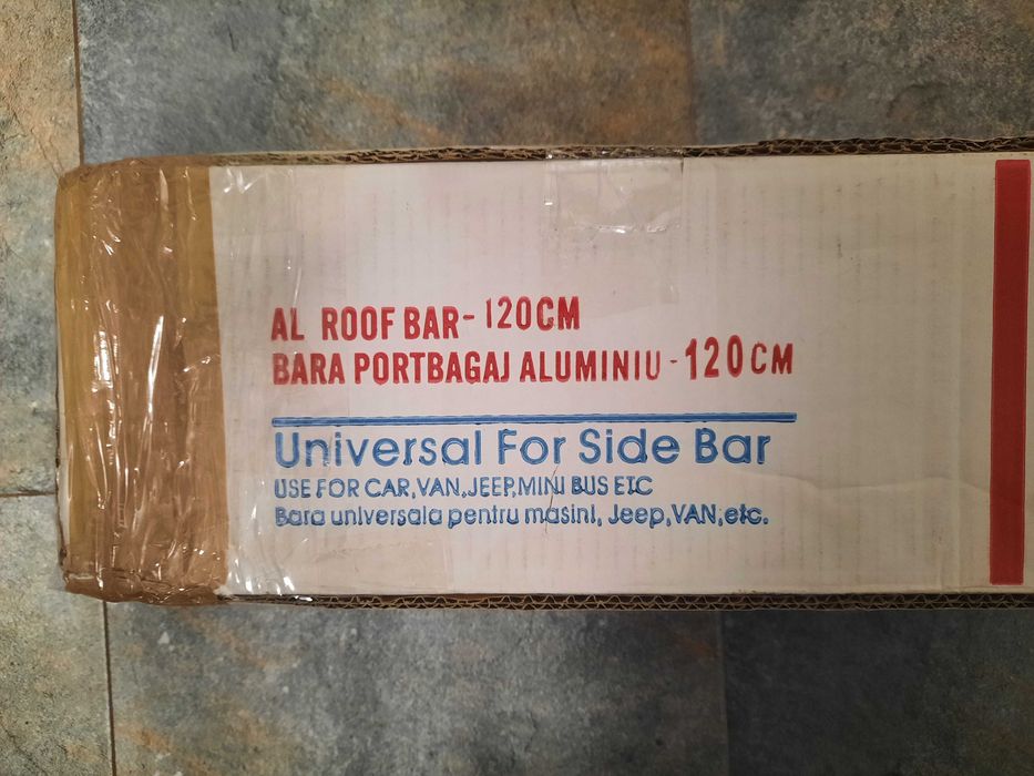 Portbagaj auto universal transversal, prindere plafon cu surub 120cm