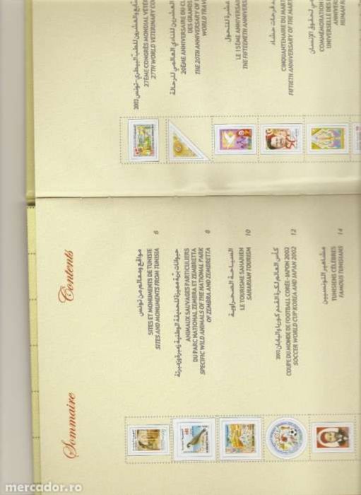 Vand catalog Tunisia autentic UPU 2004, 400 ron