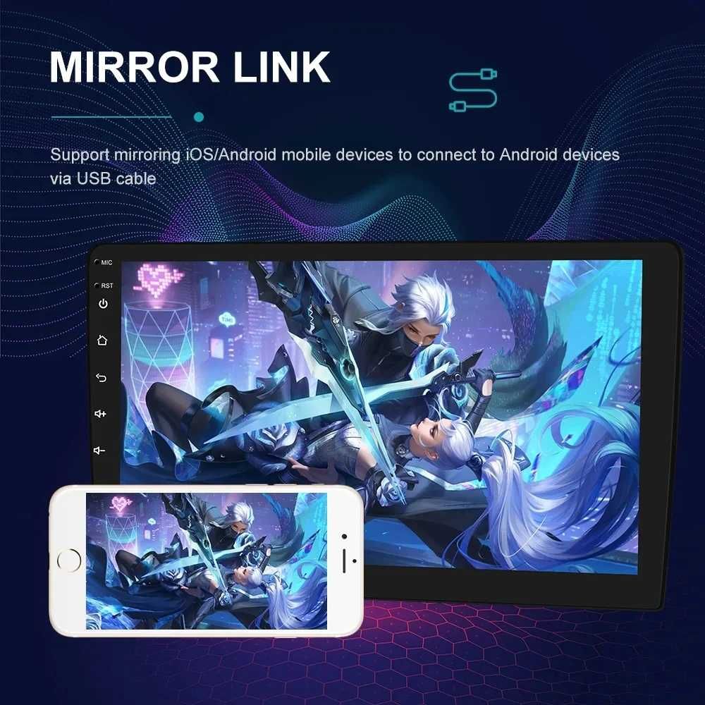 7" 2-DIN мултимедия с Android 13, RDS, 64GB ROM , RAM 4GB,