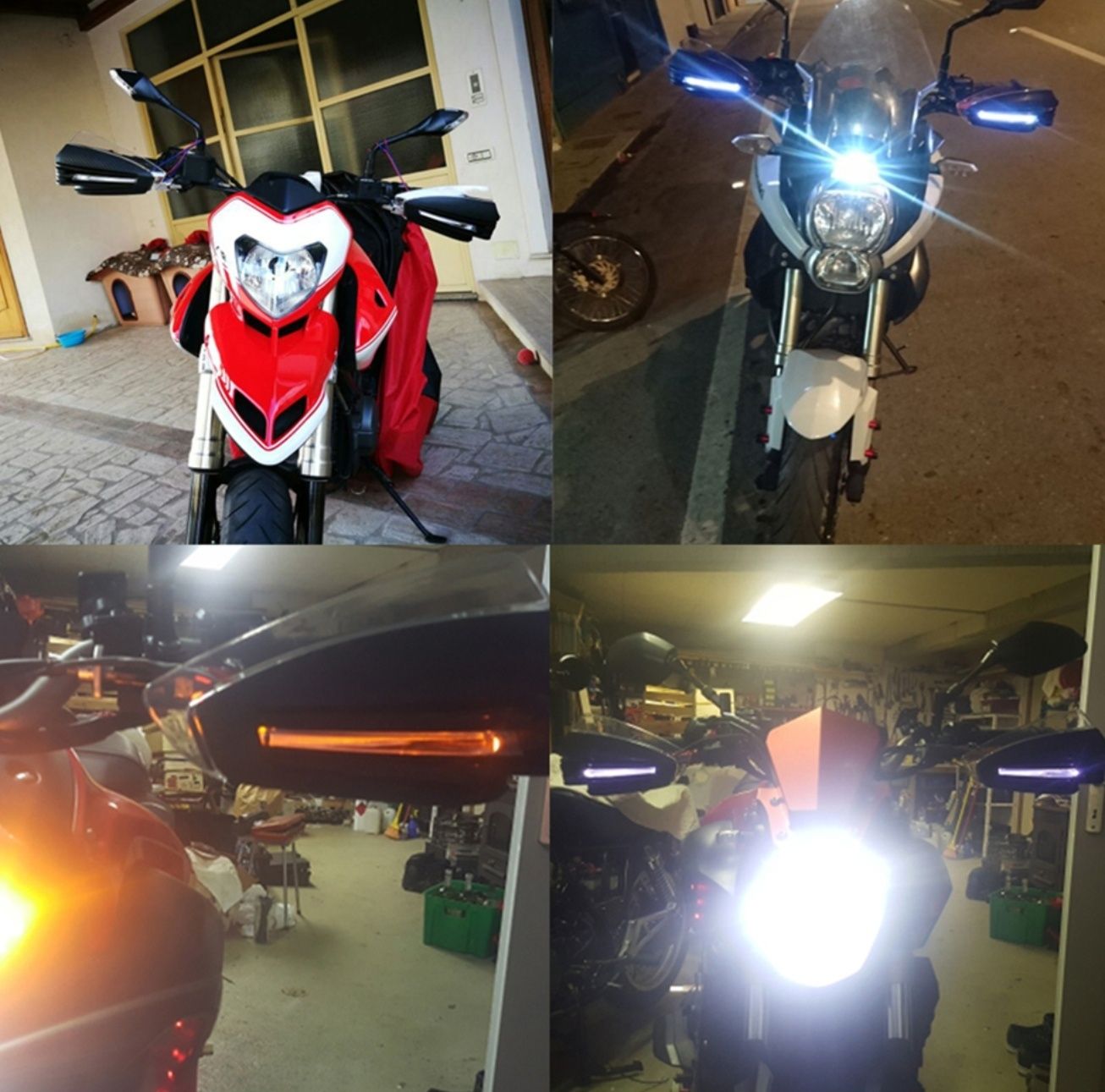 Handguard cu led protecții mâini vânt moto ATV guad touring