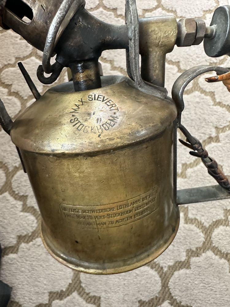 Epocă vintage lampă gaz max sievert 1960