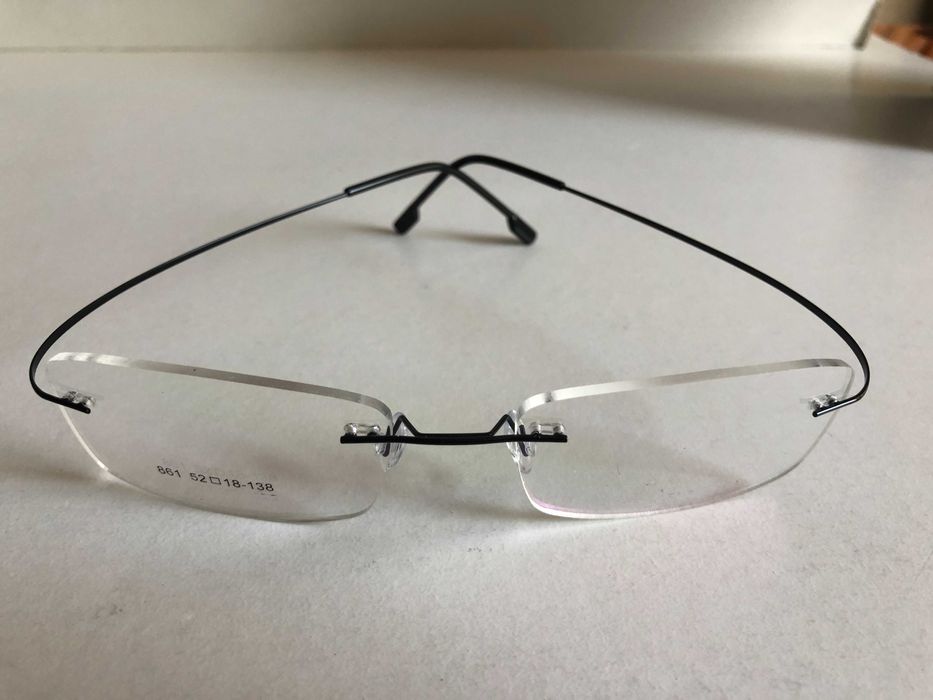 Rame ochelari vedere titan tip silhouette cu balama si fara