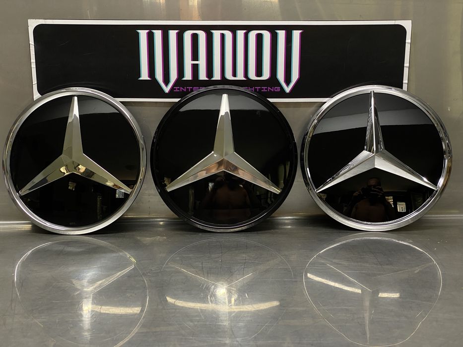 Емблема за предна решетка Mercedes-Benz A B C E GLC GLE CLA CLS ML GLK