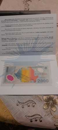 Bancnota de 2000 cu eclipsa