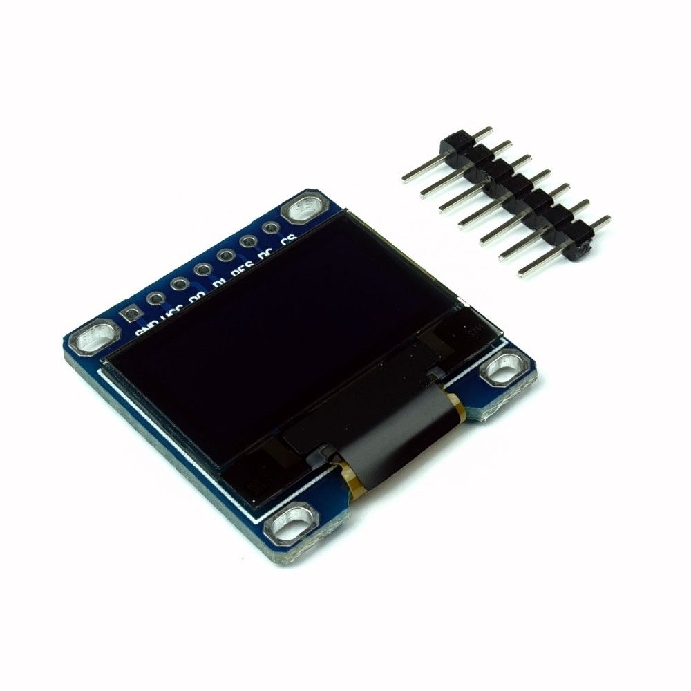 OLED дисплей 128x64 0.96" бял I2C SPI SH1106