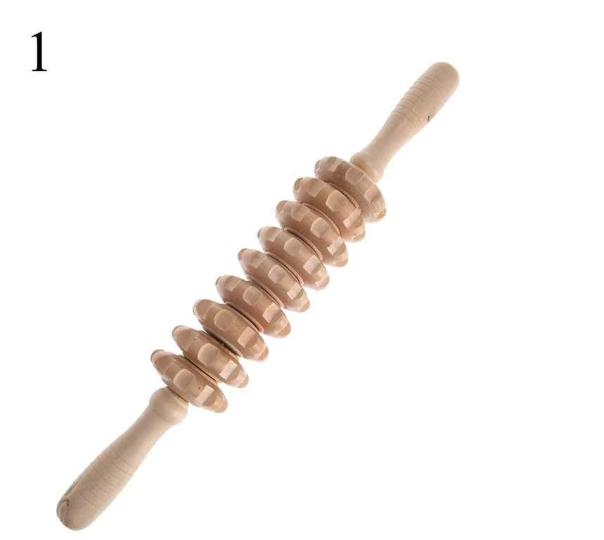 массажная палочка, деревянный роликовый инструмент для тела 1шт  ms44
