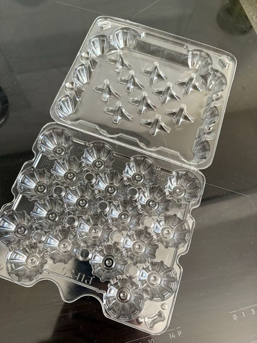 Пластиковые лотки для перепелиных яиц