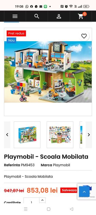 Play mobil școală mare mobilata