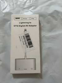Adaptor OTG 3 in 1 Lightning USB, Încarcare si HDMI