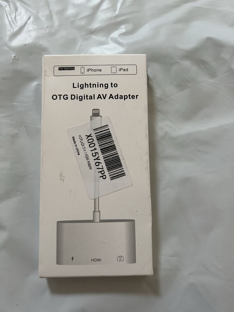 Adaptor OTG 3 in 1 Lightning USB, Încarcare si HDMI