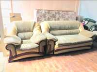 Продам диван раскладывающийся  с креслом