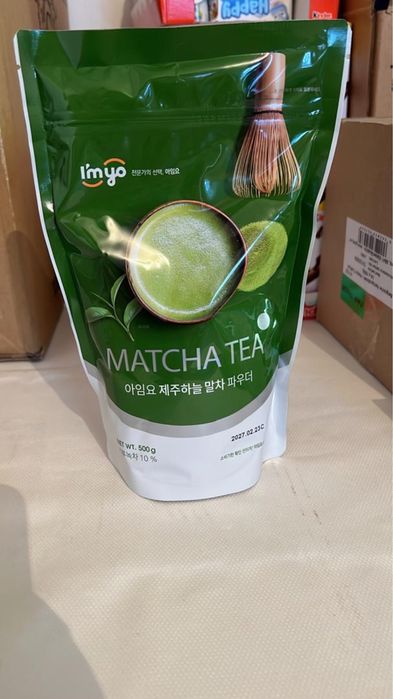 Зеленная Матча чай Оригинал корея