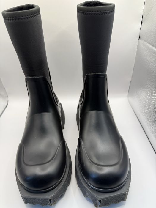 OFF WHITE lether snow boots