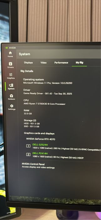 Ryzen 7 5700X3D / RTX 4070 12GB / 32GB RAM / 1TB NVMe NV3 / ГАРАНЦИЯ