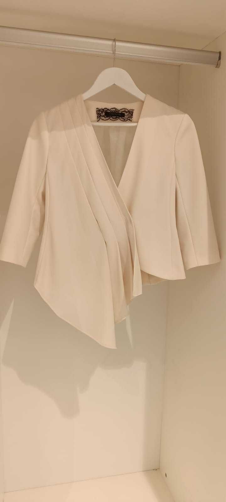 Bluza / blazer alb, crem Patrizia Pepe scra marimea 40