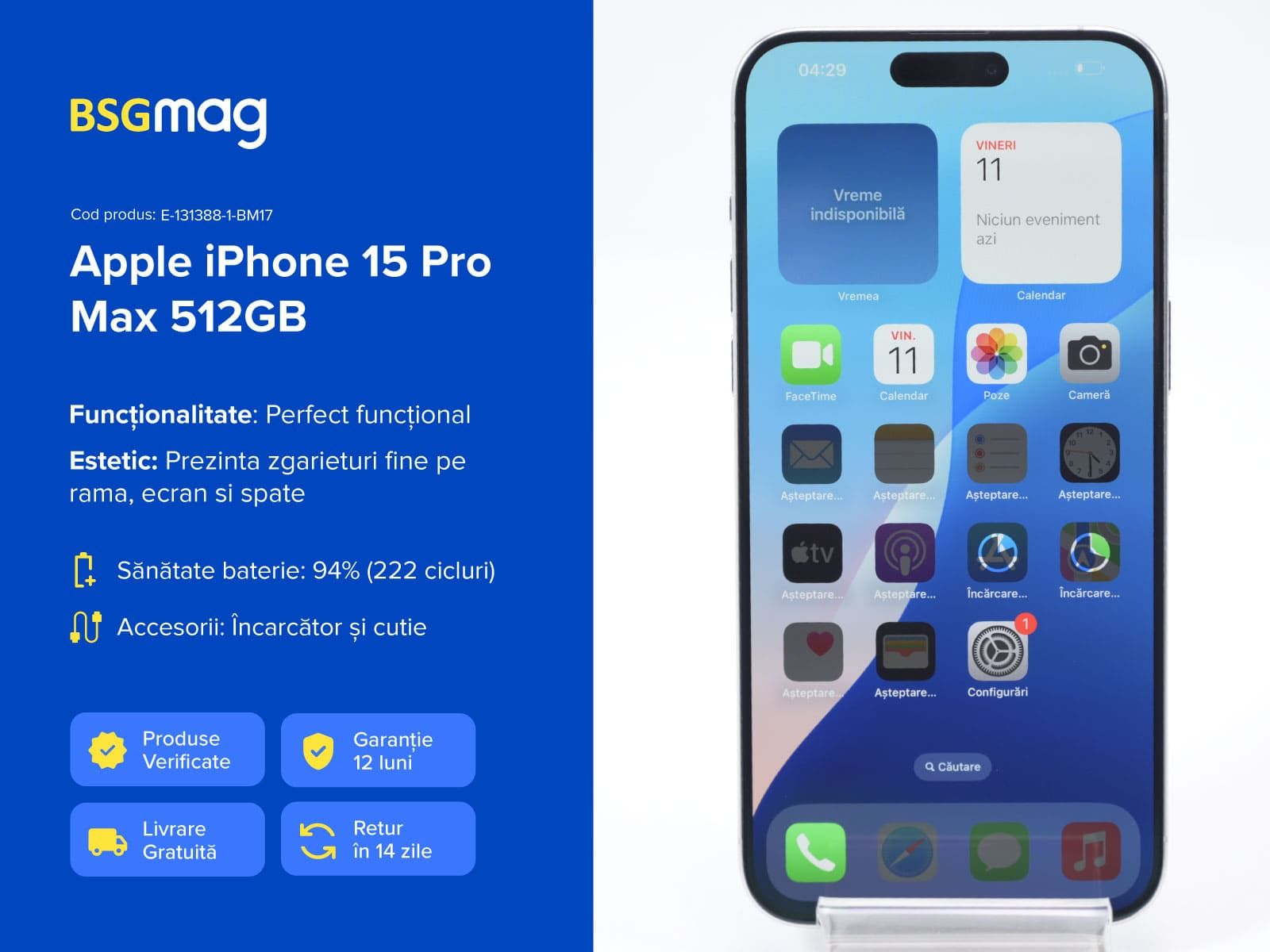 Telefon Apple iPhone 15 Pro Max 512GB - BSGmag