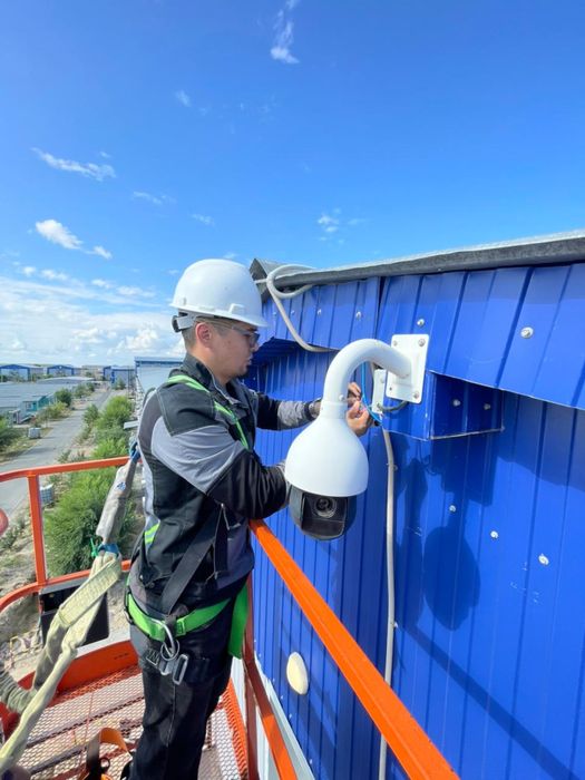 установкавидео камер и пожарной сигнализаций