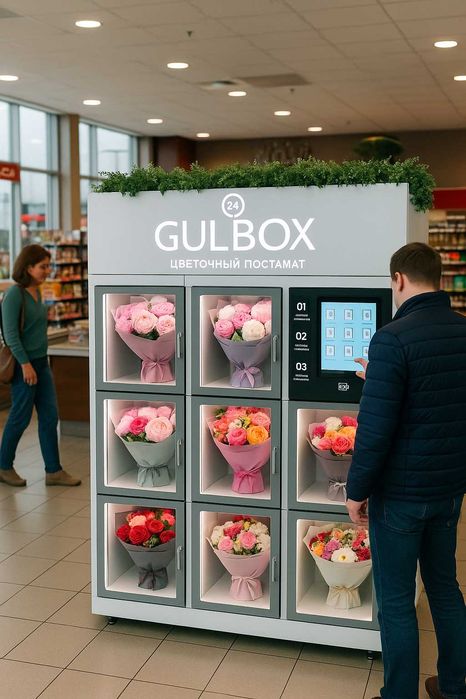 Цветочный постамат 24/7 - Готовый Бизнес Доход Без Аренды и Продавцов!