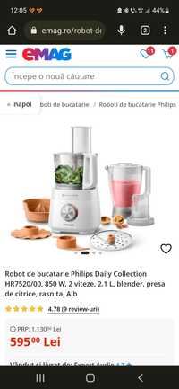 Robot de bucatarie Philips Daily Collection 850 W blender, rasnita