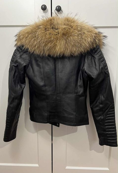 Дамско яке - естествени кожа и косъм