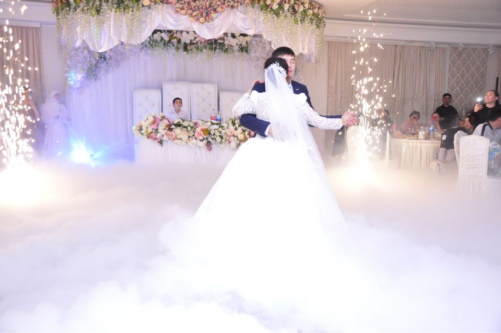 Туман Тяжелый дым спецэффекты свадьба фейерверк танец молодых тутин би