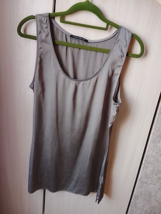 Шелковый топ майка.