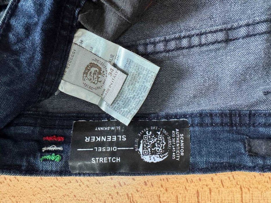 Джинсы мужские DIESEL Sleenker Slim-skinny Stretch W34 Made in Italy!