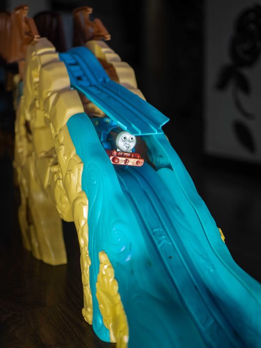 Trackmaster Thomas at Action Canyon set - Thomas and friends