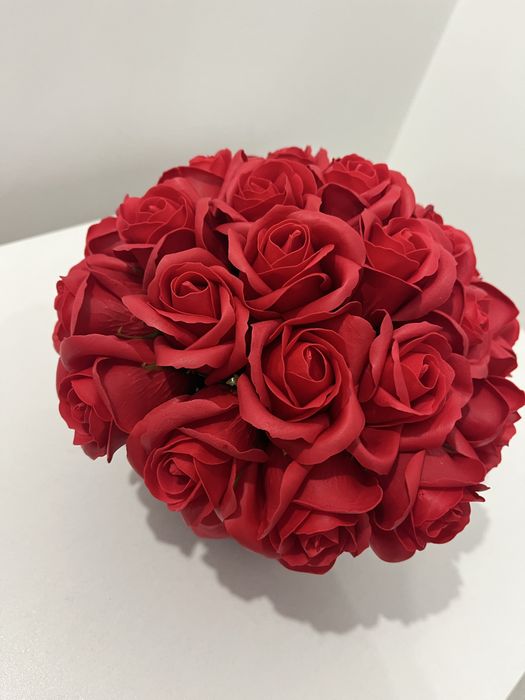 Букет от сапунени рози