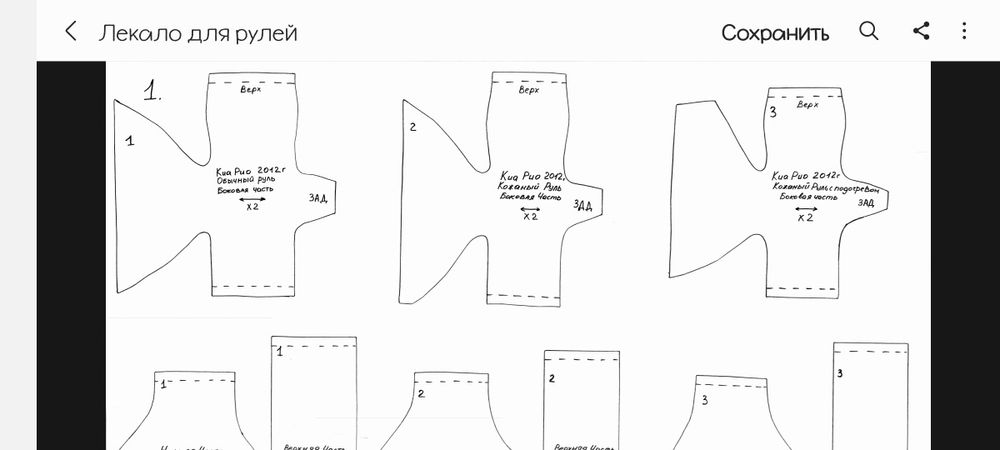 Лекало для рулей